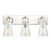 Vanity Lighting * | Gabby 23 In. 3-Light Polished Nickel Vanity Light By Titan Lighting