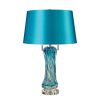 Lamps * | 24 In. Blue Vergato Free Blown Glass Table Lamp By Titan Lighting