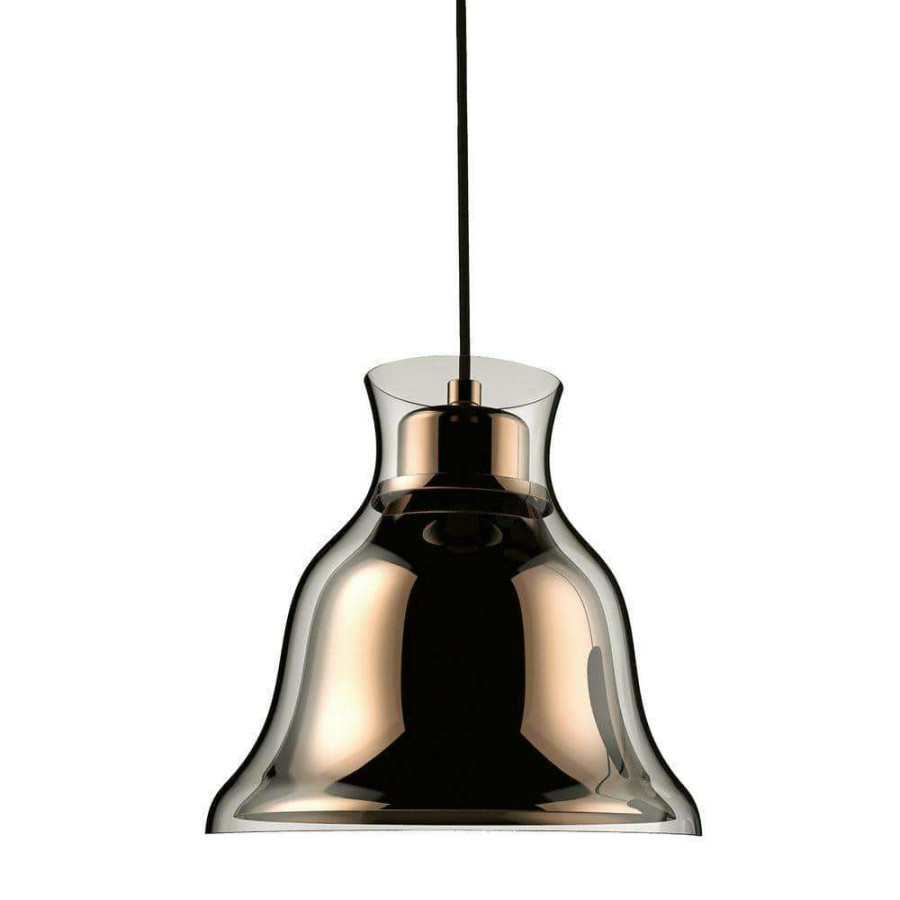 Pendant Lights * | Bolero 1-Light Gold Pendant By Titan Lighting