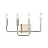 Vanity Lighting * | 18.5 In. 4 Light Brushed Nickel Vanity Light By Titan Lighting