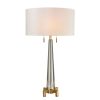 Lamps * | Bedford 30 In. Aged Brass Solid Crystal Table Lamp By Titan Lighting