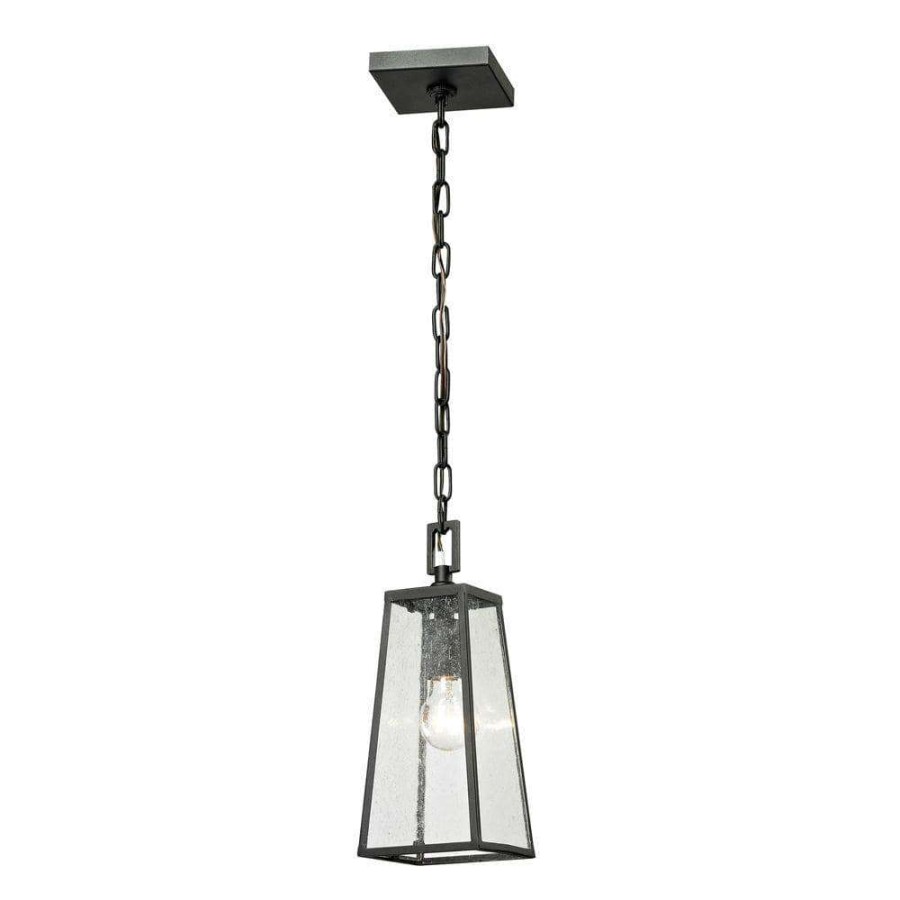 Outdoor Lighting * | Gloucester Collection 1-Light Charcoal Outdoor Pendant By Titan Lighting