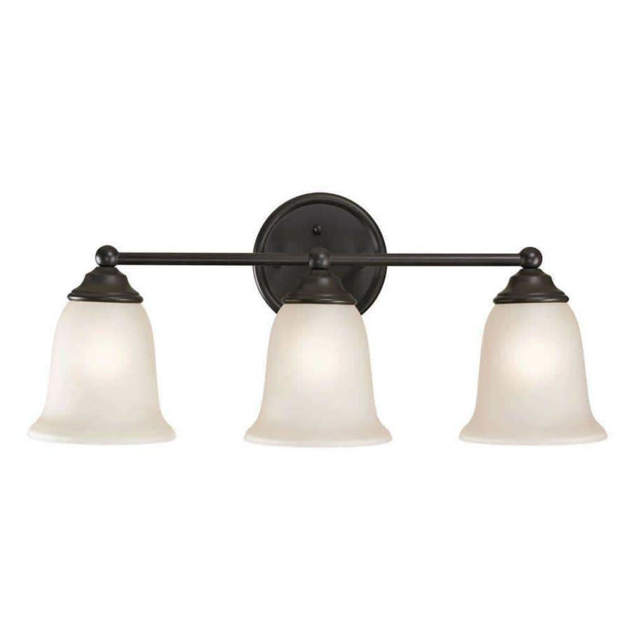 Vanity Lighting * | Sudbury 3-Light Oil-Rubbed Bronze Bath Bar Light By Titan Lighting