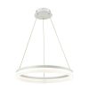 Pendant Lights * | Cycloid 1-Light Matte White With Acrylic Diffuser Medium Led Pendant By Titan Lighting