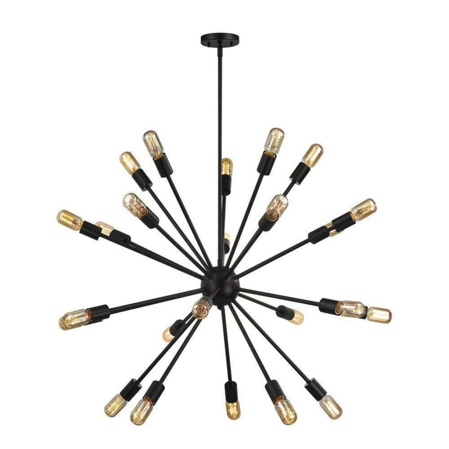 Chandeliers * | Delphine 24 Light Oil-Rubbed Bronze Chandelier By Titan Lighting