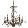 Chandeliers * | Circeo 5-Light Deep Rust Ceiling Mount Chandelier By Titan Lighting