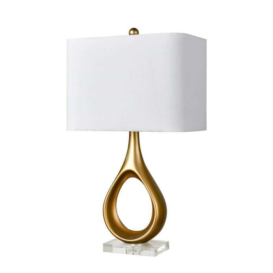 Lamps * | Mercurial 29 In. Gold Table Lamp By Titan Lighting