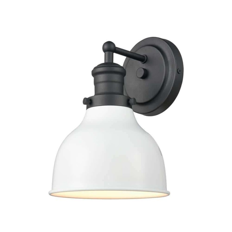 Vanity Lighting * | Haralson 7 In. 1-Light Charcoal Vanity Light By Titan Lighting