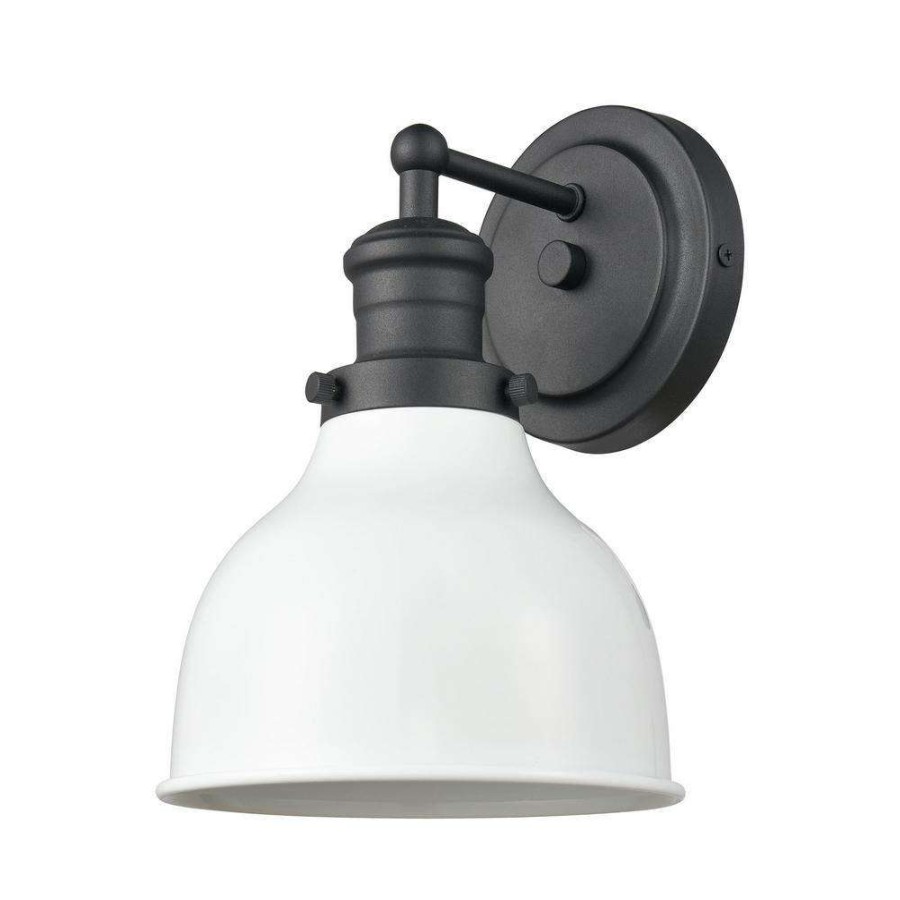 Vanity Lighting * | Haralson 7 In. 1-Light Charcoal Vanity Light By Titan Lighting