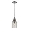 Pendant Lights * | Danica 1-Light Polished Chrome And Clear Glass Pendant By Titan Lighting