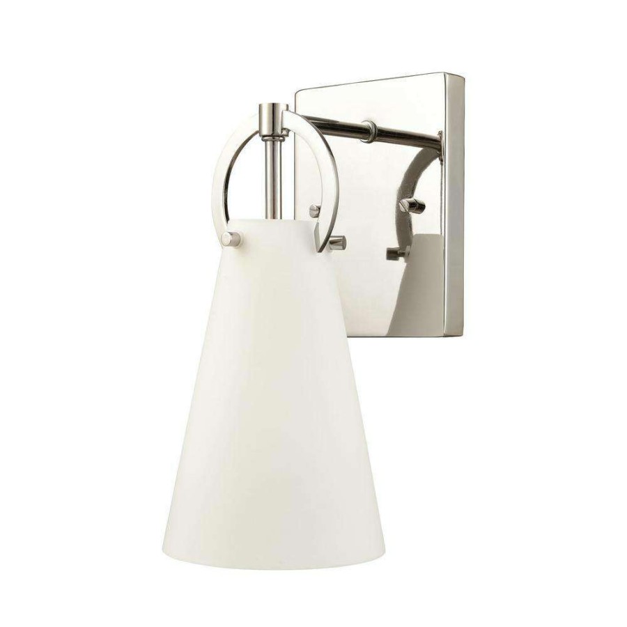 Vanity Lighting * | Gabby 4.75 In. 1-Light Polished Nickel Vanity Light By Titan Lighting