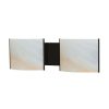 Vanity Lighting * | Pannelli 2-Light Oil Rubbed Bronze Vanity Light With Hand-Moulded Honey Alabaster Glass By Titan Lighting