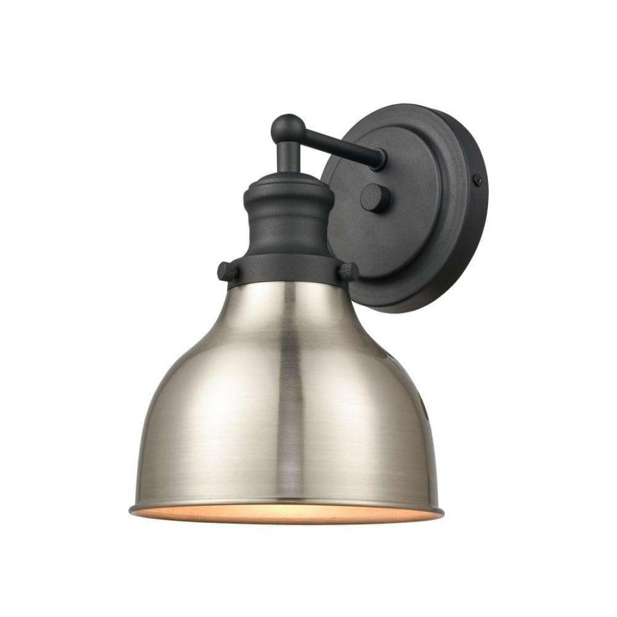 Vanity Lighting * | Haralson 7 In. 1-Light Charcoal Vanity Light By Titan Lighting