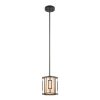 Pendant Lights * | Minden 1-Light Tiffany Bronze With Mica And Frosted Seedy Glass Pendant By Titan Lighting