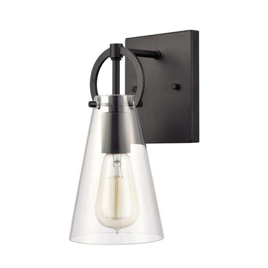 Vanity Lighting * | Gabby 4.75 In. 1-Light Matte Black Vanity Light By Titan Lighting