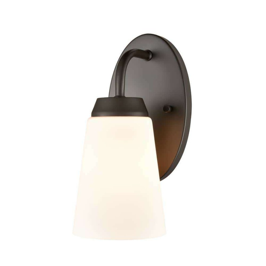 Wall Sconces * | 1 Light Oil Rubbed Bronze Wall Sconce By Titan Lighting