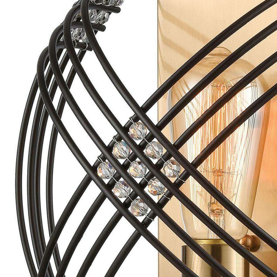 Wall Sconces * | Concentric 1-Light Oil Rubbed Bronze Wall Sconce By Titan Lighting