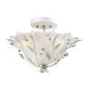 Chandeliers * | Circeo 2-Light Antique White Ceiling Semi-Flush Mount Light By Titan Lighting