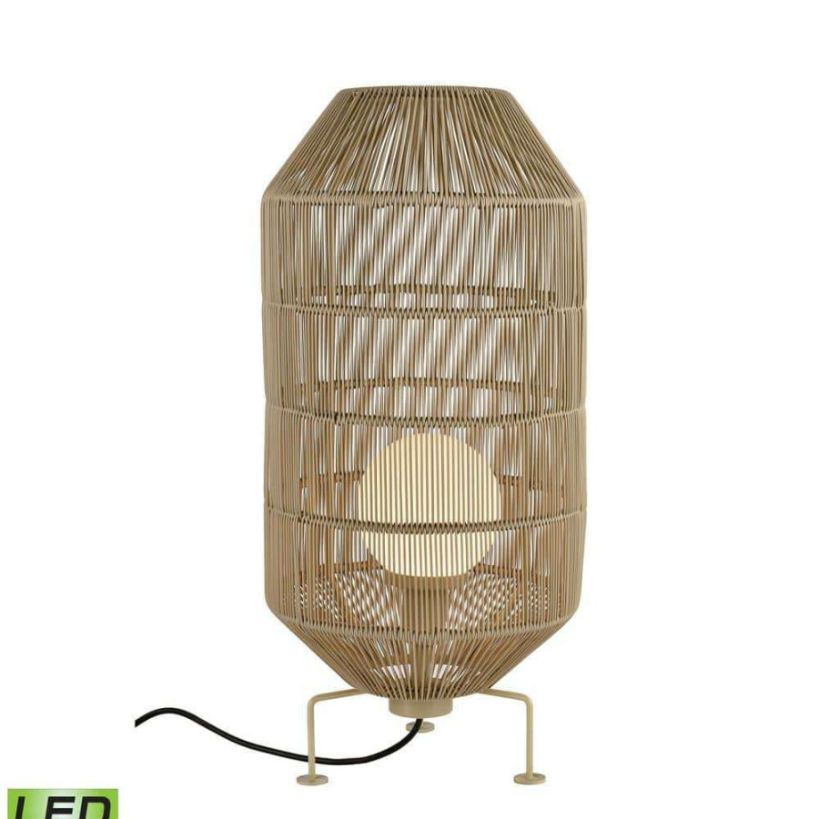 Lamps * | Corsica 32 In. Beige Floor Lamp By Titan Lighting