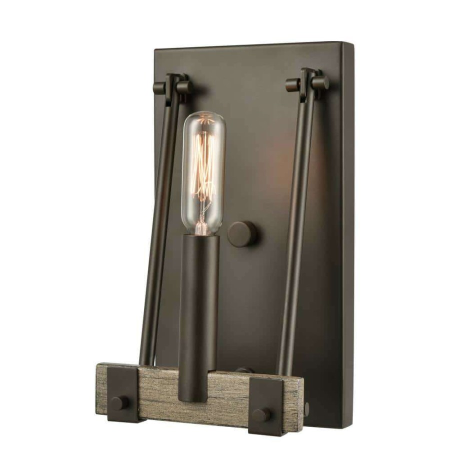 Vanity Lighting * | Transitions 5 In. 1-Light Oil Rubbed Bronze Vanity Light By Titan Lighting