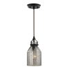 Pendant Lights * | Danica 1-Light Oil Rubbed Bronze And Mercury Glass Pendant By Titan Lighting