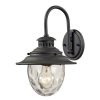 Outdoor Lighting * | Searsport 1-Light Weathered Charcoal Outdoor Sconce By Titan Lighting