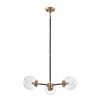 Chandeliers * | Boudreaux 3-Light Matte Black And Antique Gold Chandelier By Titan Lighting