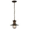 Outdoor Lighting * | Maritime 1-Light Hazelnut Bronze Outdoor Ceiling Mount Light By Titan Lighting