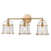 Vanity Lighting * | Merrick 24 In. 3-Light Satin Brass Vanity Light By Titan Lighting