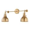 Wall Sconces * | Skillet 2-Light Burnished Brass Wall Sconce By Titan Lighting