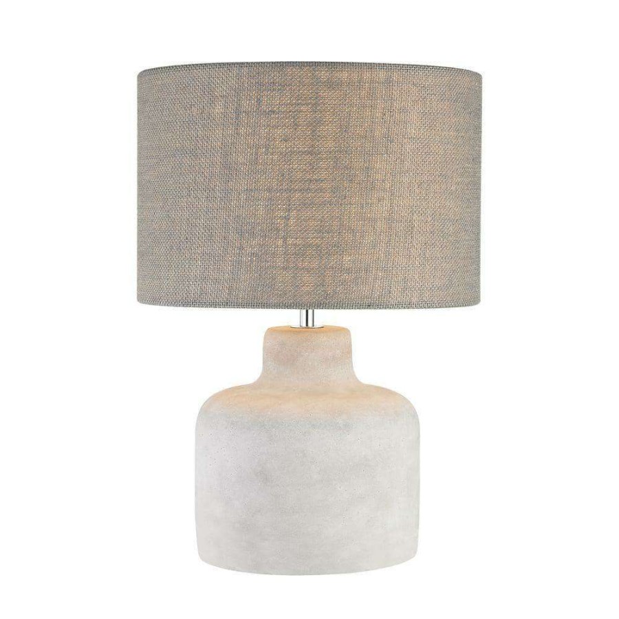 Lamps * | Rockport 17 In. Polished Concrete Table Lamp By Titan Lighting