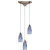 Pendant Lights * | Milan 3-Light Satin Nickel Ceiling Pendant By Titan Lighting