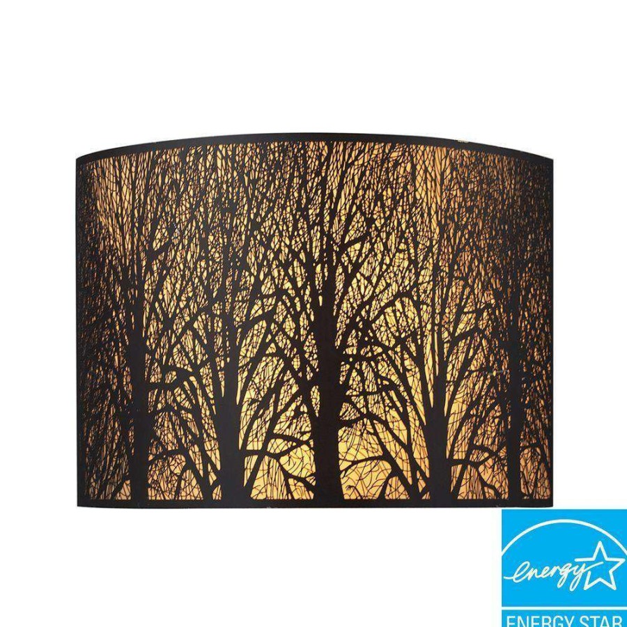 Wall Sconces * | Woodland Sunrise 2-Light Aged Bronze Sconce By Titan Lighting