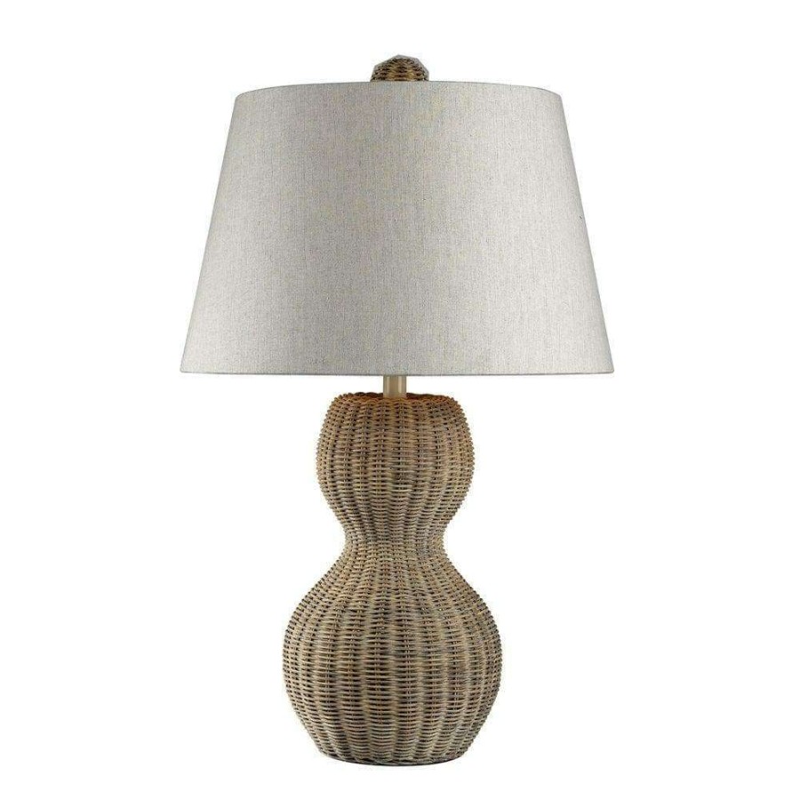 Lamps * | Sycamore Hill 26 In. Light Rattan Natural Table Lamp By Titan Lighting