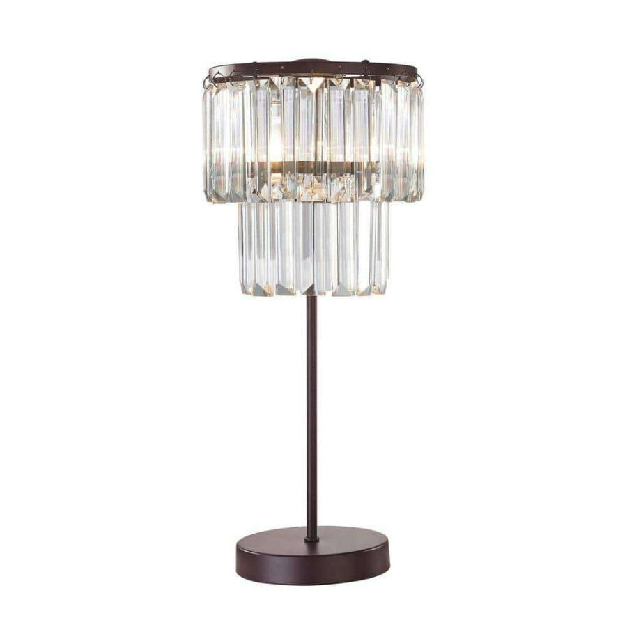 Lamps * | Antoinette 1-Light 18 In. Bronze Table Lamp By Titan Lighting