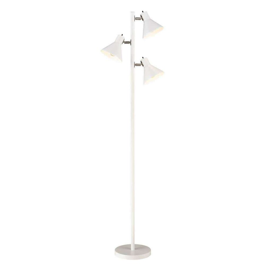 Lamps * | Loman 65 In. White Floor Lamp By Titan Lighting