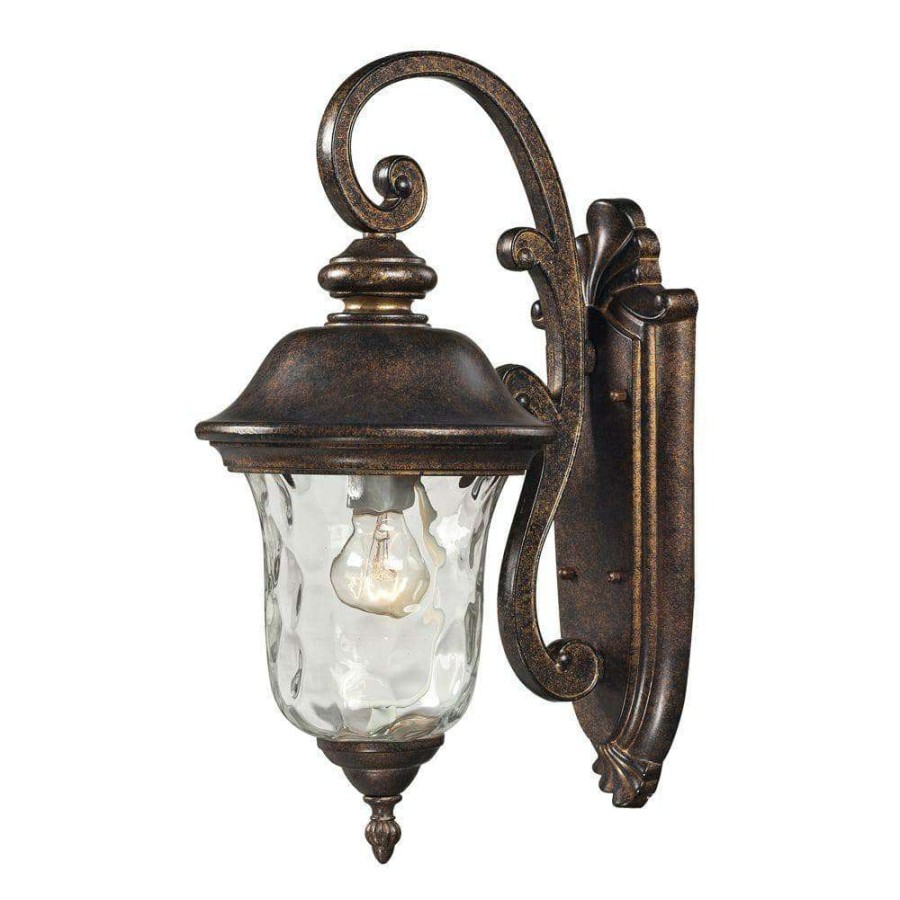 Outdoor Lighting * | Lafayette 1-Light Regal Bronze Outdoor Sconce By Titan Lighting