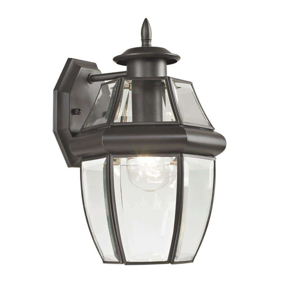 Outdoor Lighting * | Ashford 1-Light Outdoor Oil Rubbed Bronze Sconce By Titan Lighting