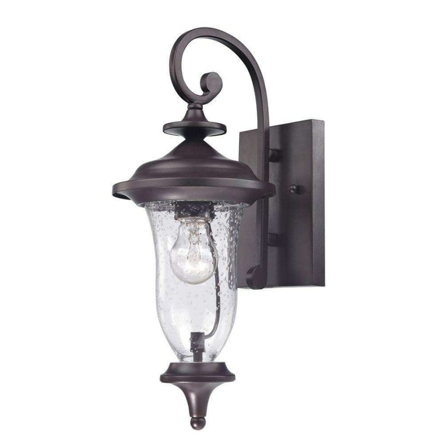 Outdoor Lighting * | Trinity 1-Light Outdoor Oil Rubbed Bronze Sconce By Titan Lighting