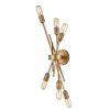 Wall Sconces * | Xenia 6-Light Matte Gold Wall Sconce By Titan Lighting