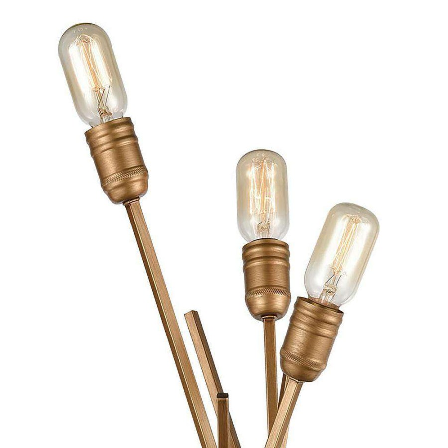 Wall Sconces * | Xenia 6-Light Matte Gold Wall Sconce By Titan Lighting