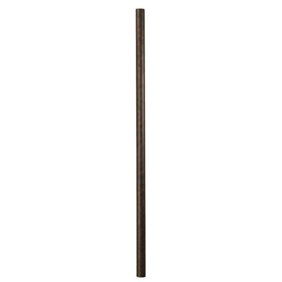 Outdoor Lighting * | 7 Ft. Outdoor Hazelnut Bronze Cast Aluminum Lamp Post By Titan Lighting