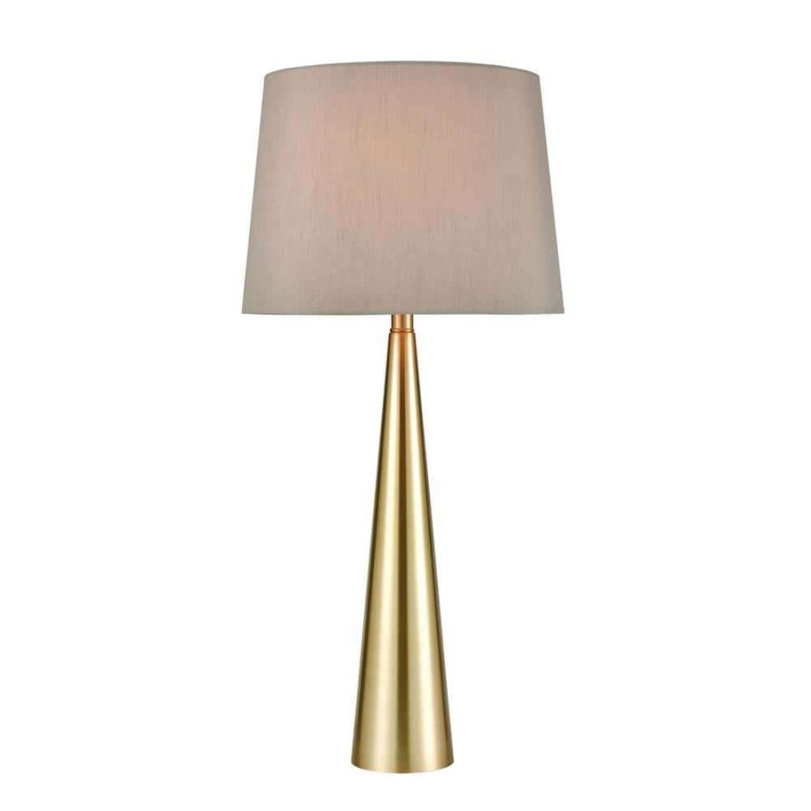 Lamps * | Bella 30 In. Soft Aged Brass Table Lamp By Titan Lighting