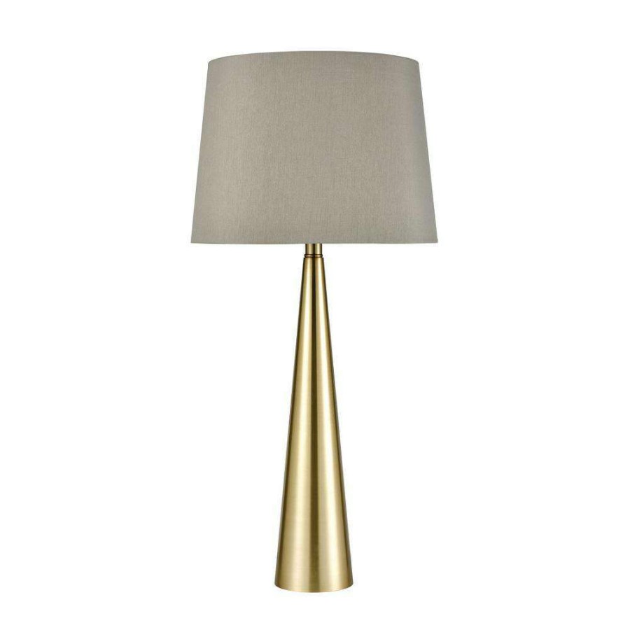 Lamps * | Bella 30 In. Soft Aged Brass Table Lamp By Titan Lighting