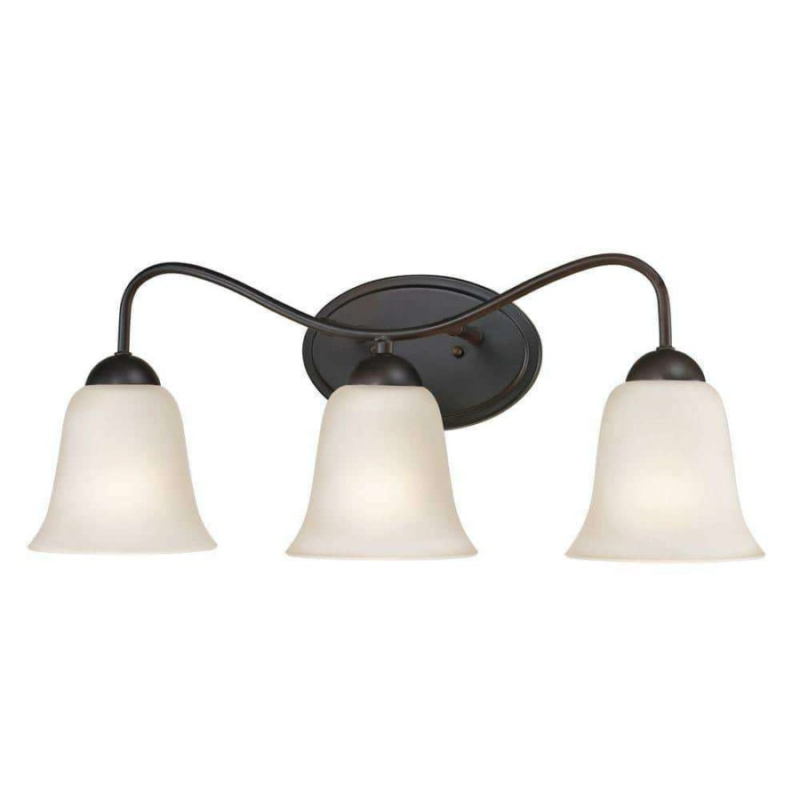 Vanity Lighting * | Conway 3-Light Oil-Rubbed Bronze Bath Bar Light By Titan Lighting