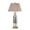 Lamps * | Scribe 2-Light Table Lamp In Chrome And Seeded Glass By Titan Lighting