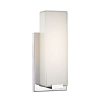 Wall Sconces * | Midtown 1-Light Chrome And Paint White Glass Wall Sconce By Titan Lighting