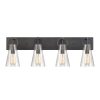 Vanity Lighting * | Gabby 32 In. 4-Light Matte Black Vanity Light By Titan Lighting