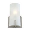 Wall Sconces * | 1-Light Brushed Nickel Sconce By Titan Lighting