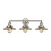 Vanity Lighting * | English Pub 3-Light Satin Nickel Vanity Light By Titan Lighting